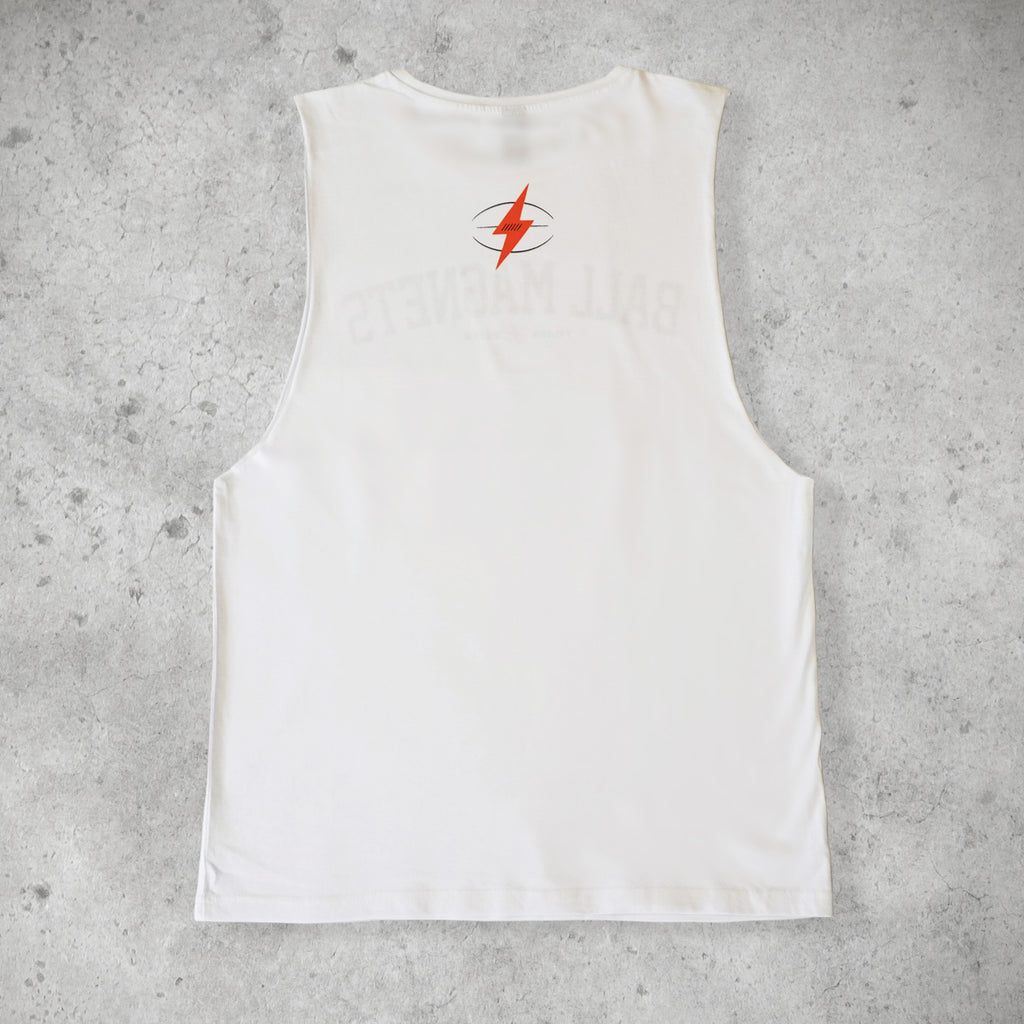  College Arc Tank - White (Men's) from Ball Magnets 