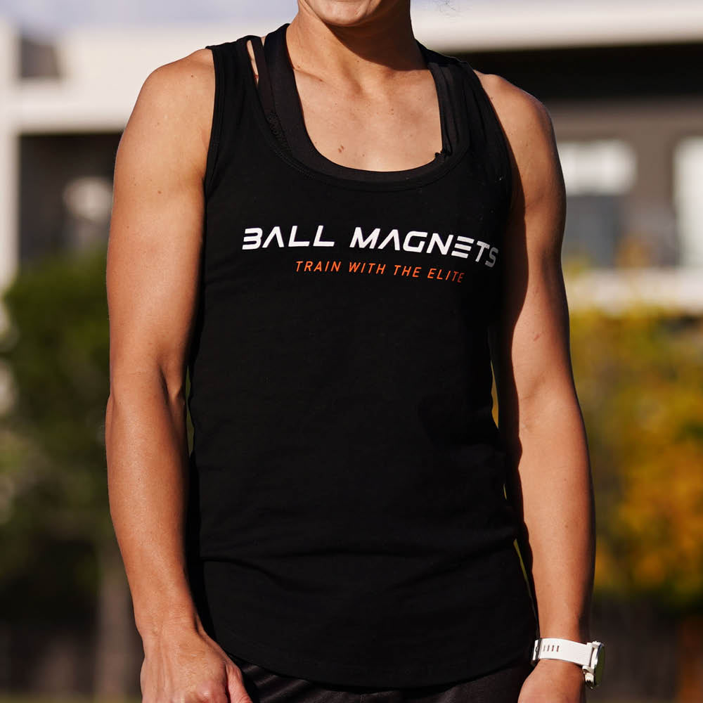  Women's Black Singlet from Ball Magnets 