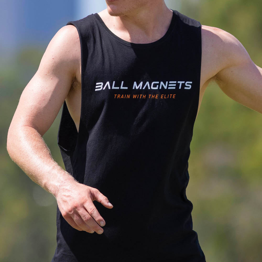  Men's Black Tank Top from Ball Magnets 